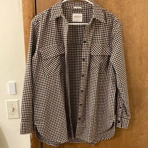 New Abercrombie and Fitch Oversized Menswear Flannel Shirt Jacket